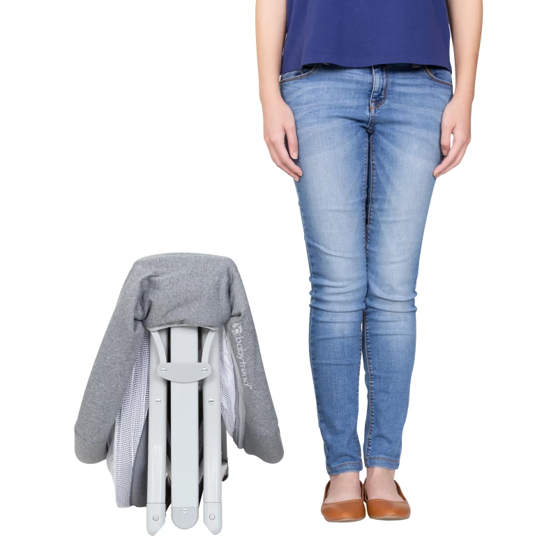 Quick-Fold 2-in-1 Rocking Bassinet- Shadow Stone Gray