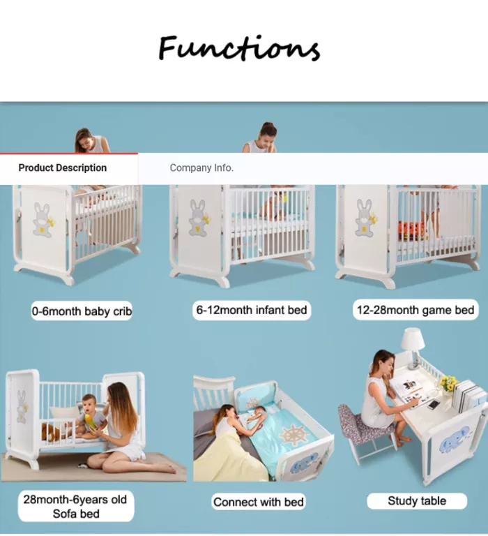 Multifunctional Baby Crib TM001