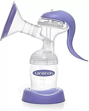 Lansinoh Manual Breast Pump with Stimulation and Expression Modes