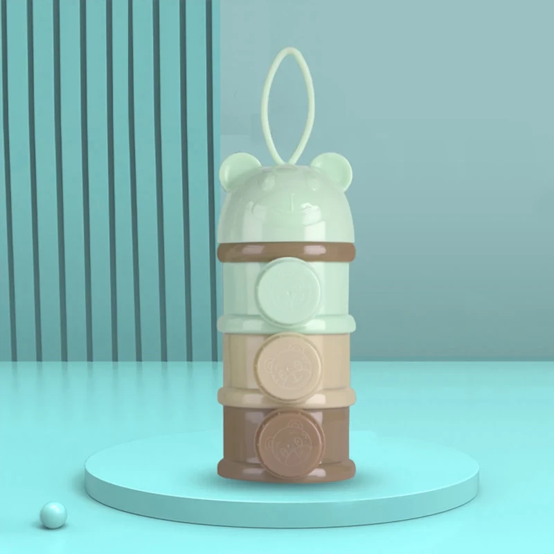 Portable Baby Milk Powder Dispenser Box - 3 tier