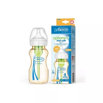 Dr Brown's Options+ Wide Neck 270ml Anti-Colic Single Bottle