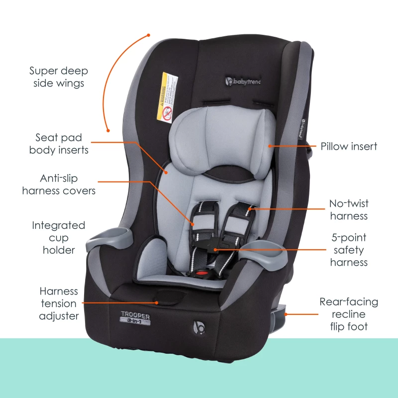 Trooper™ 3-in-1 Convertible Car Seat