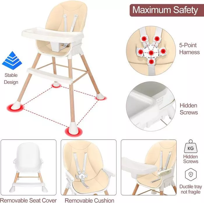 3-in-1 Baby High Chair