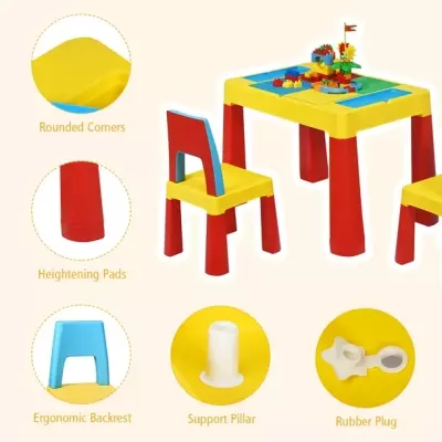 Table Set With 2 Chairs