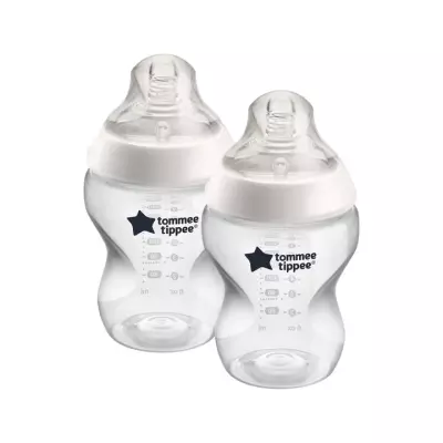 Tommee Tippee - Closer To Nature Feeding Bottle - Pack of 2 x 260ml - Clear