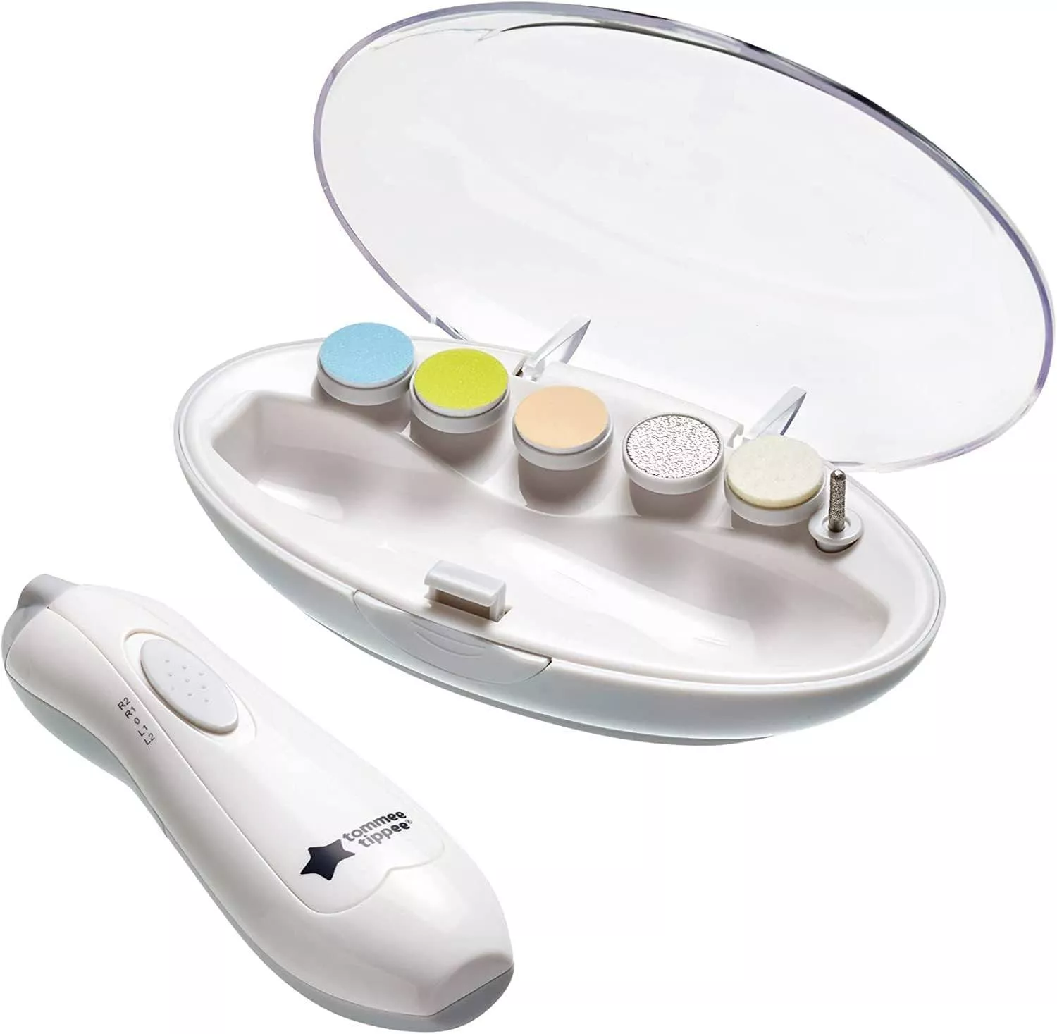 Tommee Tippee Electric Baby Nail File Trimmer, Battery-Powered