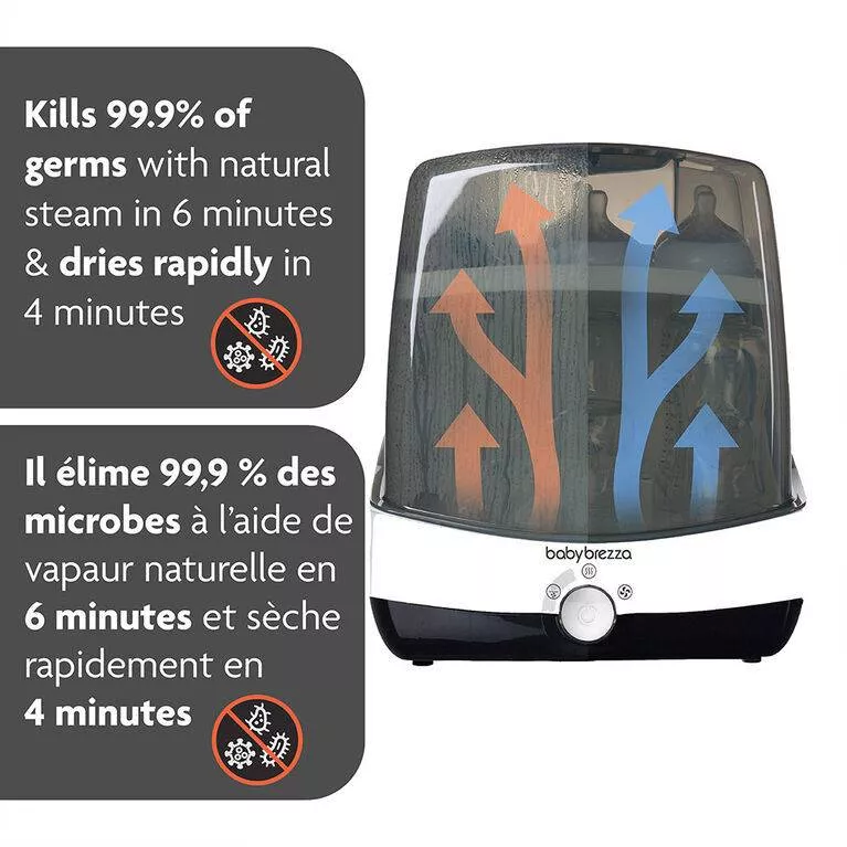 Superfast Baby Bottle Sterilizer and Dryer - Sterilizes & Dries in 10 Minutes