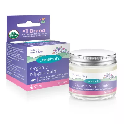 Lansinoh Organic Nipple Balm for Breastfeeding and Dry Skin