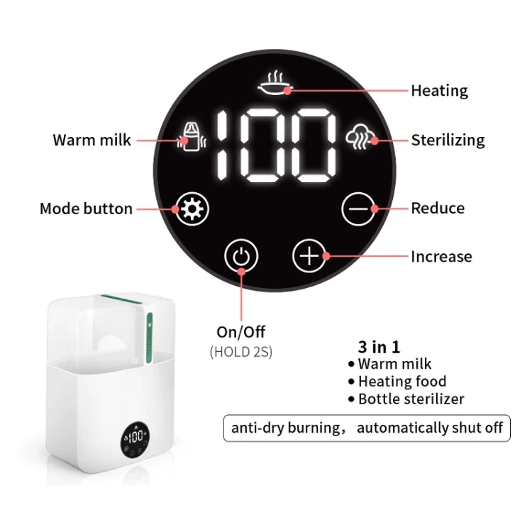 Cmbear Baby Bottle Sterilizer Food Warmer