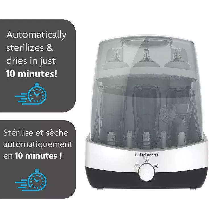 Superfast Baby Bottle Sterilizer and Dryer - Sterilizes & Dries in 10 Minutes