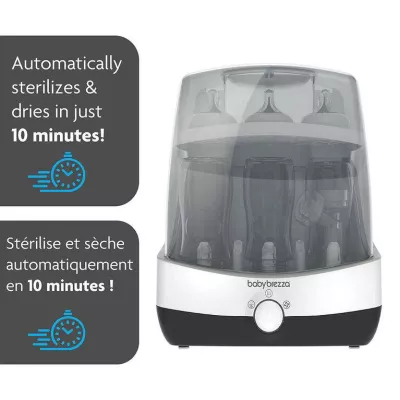 Superfast Baby Bottle Sterilizer and Dryer - Sterilizes & Dries in 10 Minutes