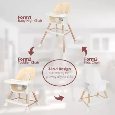 3-in-1 Baby High Chair