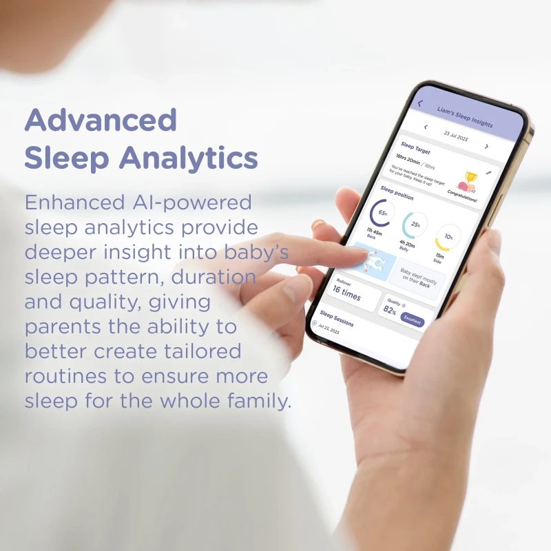 SkyVision AI Pro Twin with Adjustable Crib Mount