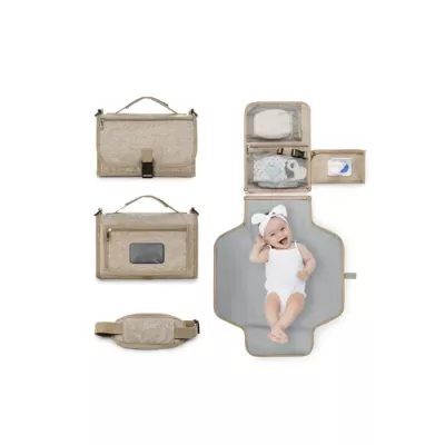 Portable Waterproof Diaper Changing Pad And Bag