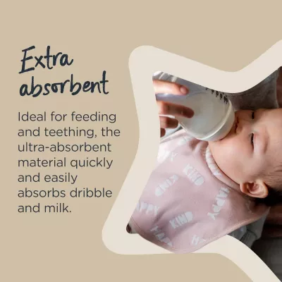 Tommee Tippee Milk Feeding Bibs, Cream, Pack of 2