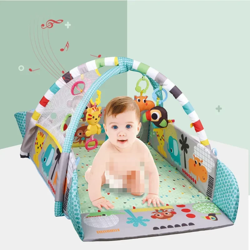 Multifunction 5 in 1 Musical Floor Gym Crawling Baby Mats