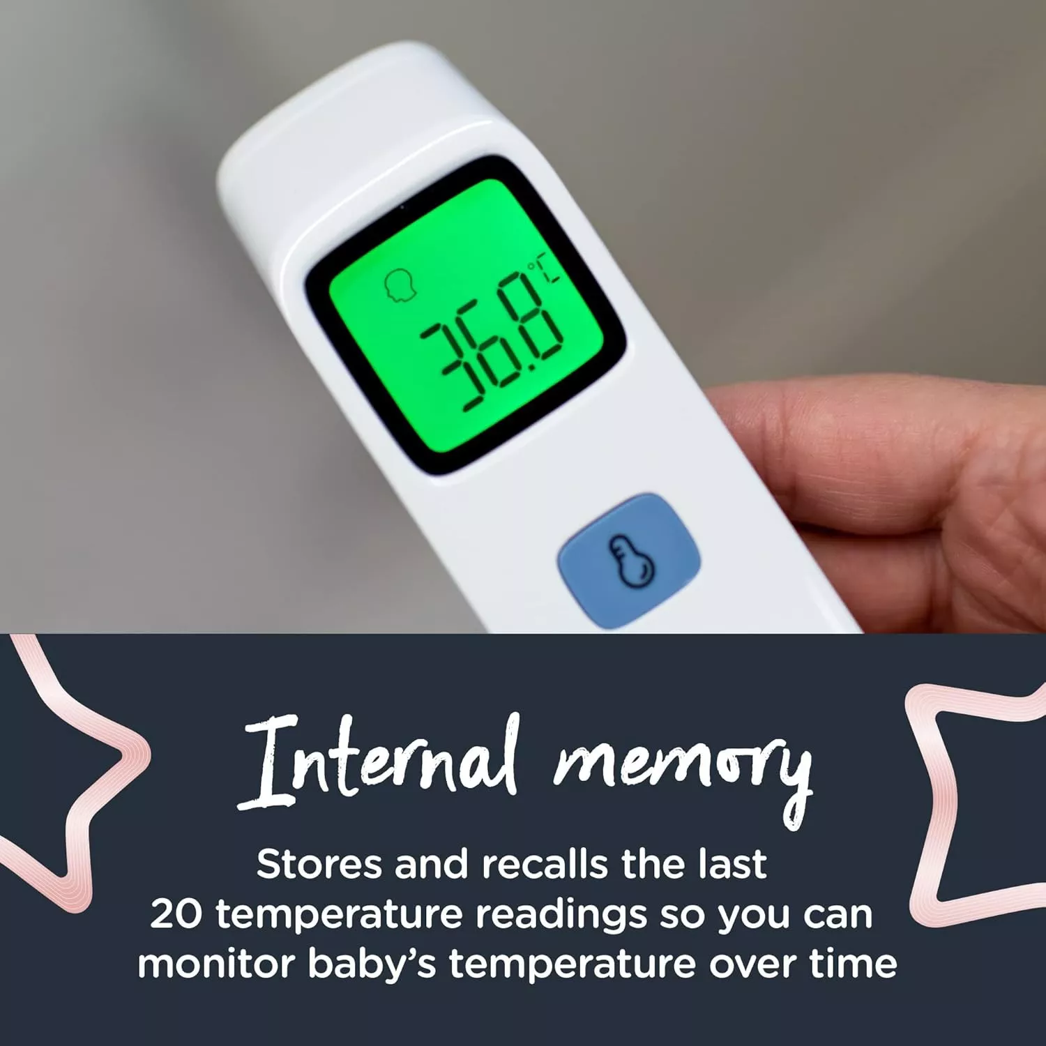 Tommee Tippee NoTouch Infrared Forehead Digital Thermometer