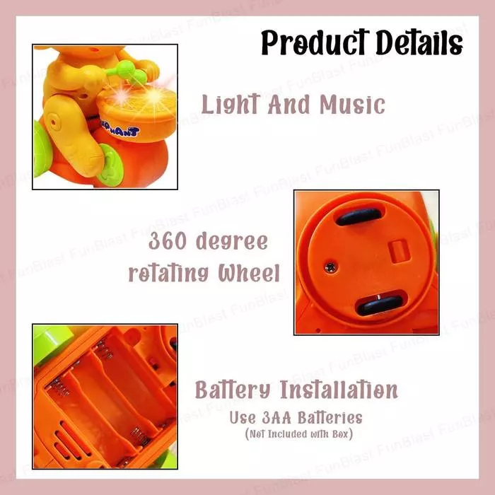 Elephant Toy with Levitation Ball – Kids Toy