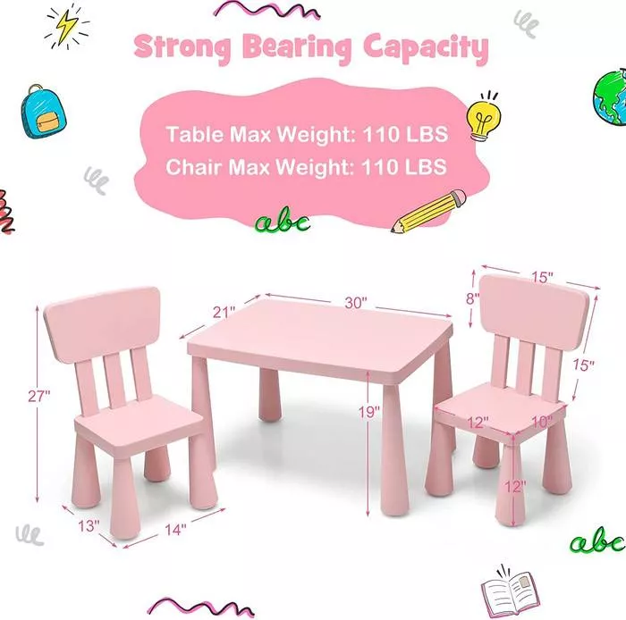 Kids Table and Chair Set