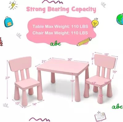 Kids Table and Chair Set