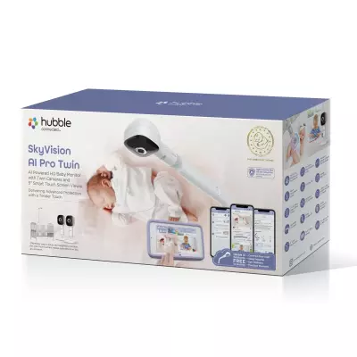 SkyVision AI Pro Twin with Adjustable Crib Mount