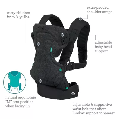 Infantino Flip Advanced 4-in-1 Carrier - Ergonomic, Convertible
