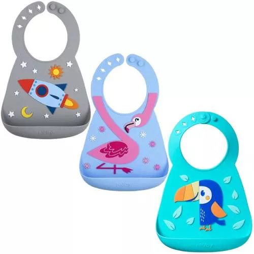 Nuby Silicone 3D Bib
