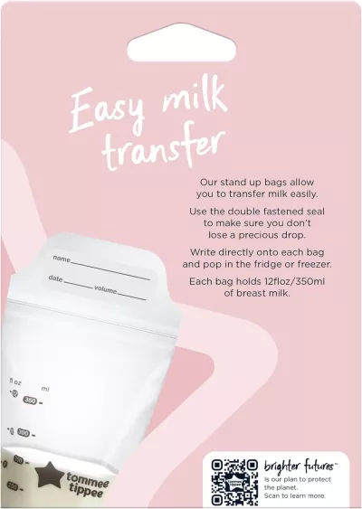 Tommee Tippee Closer to Nature Breast Milk Storage Bags