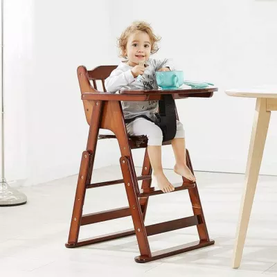 Adjustable Wooden High Chair