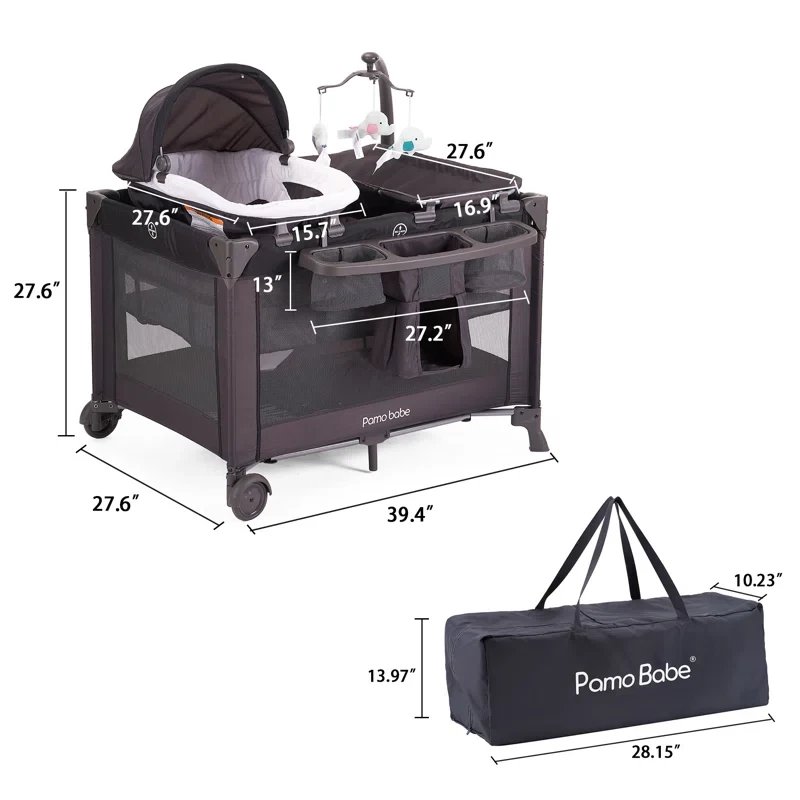 4-in-1 Standard Convertible Playpen Bed