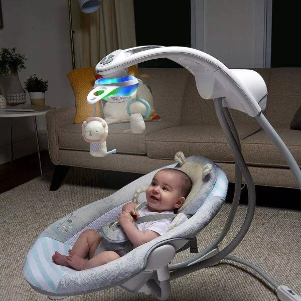 Ingenuity InLighten 2-in-1 Baby Swing & Rocker