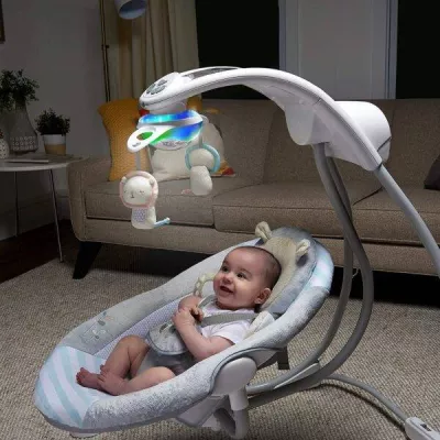 Ingenuity InLighten 2-in-1 Baby Swing & Rocker