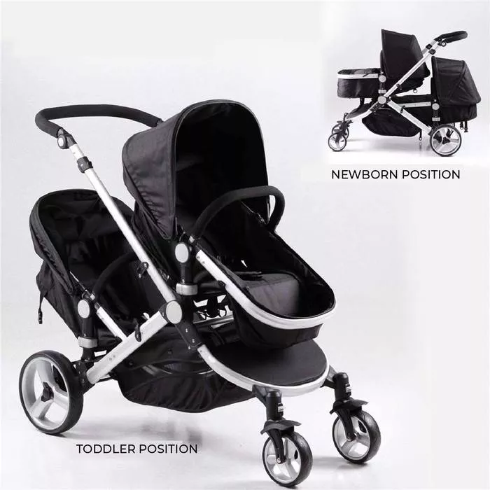 QTbabies Twin Double Stroller