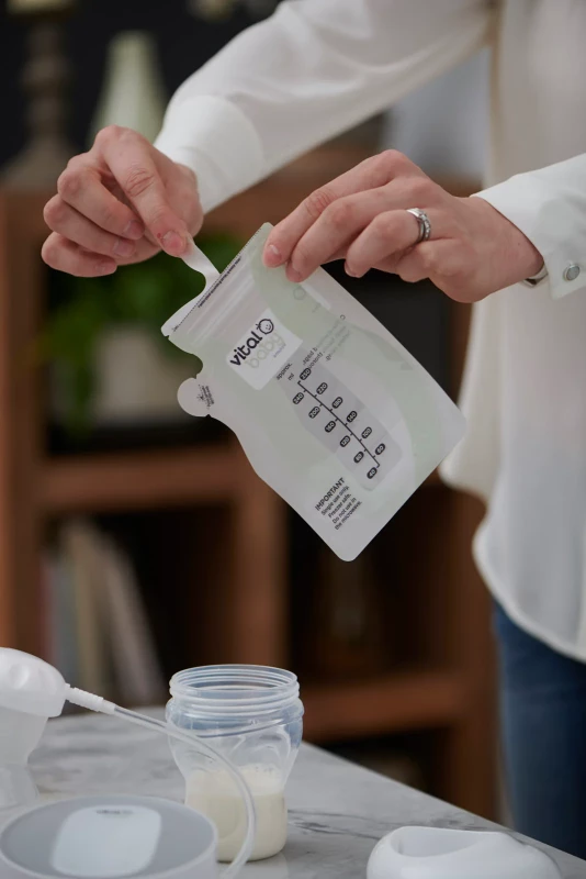 NURTURE easy pour breast milk storage bags