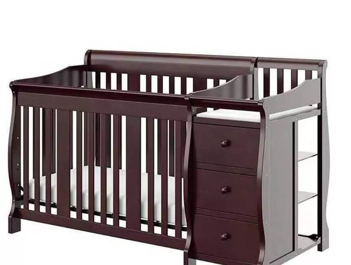 4-in-1 Convertible Crib & Changer with Bonus Water-Resistant Change Pad