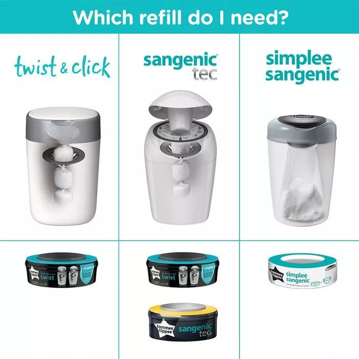 Tommee Tippee Twist & Click Tub with 6 Cassettes