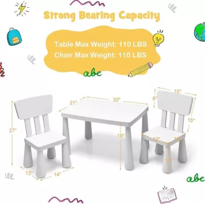 Kids Table and Chair Set