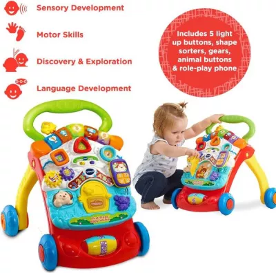 VTech First Steps Baby Walker- Interactive Educational Walking Walker