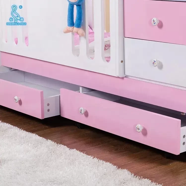 Baby Crib with Drawers