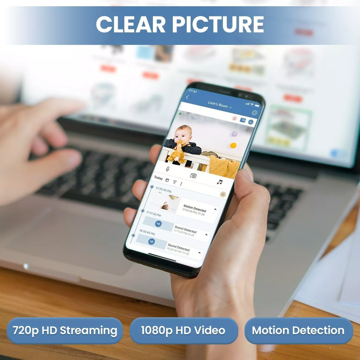 Hubble Connected Fam Cam Smart Wi Fi HD Baby Monitor