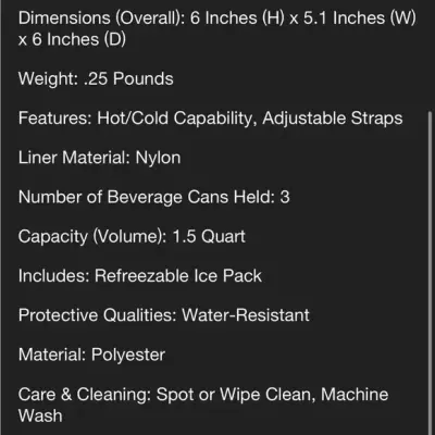 Nanobebe triple insulated cooler/travel bag