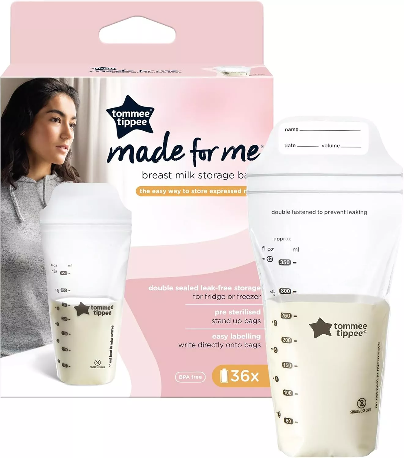 Tommee Tippee Closer to Nature Breast Milk Storage Bags